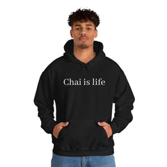 The Chai Life Sweatshirt Black Chai Chai Lover DTG Gift Hoodies Men's Clothing Regular fit Unisex Women's Clothing Hoodie