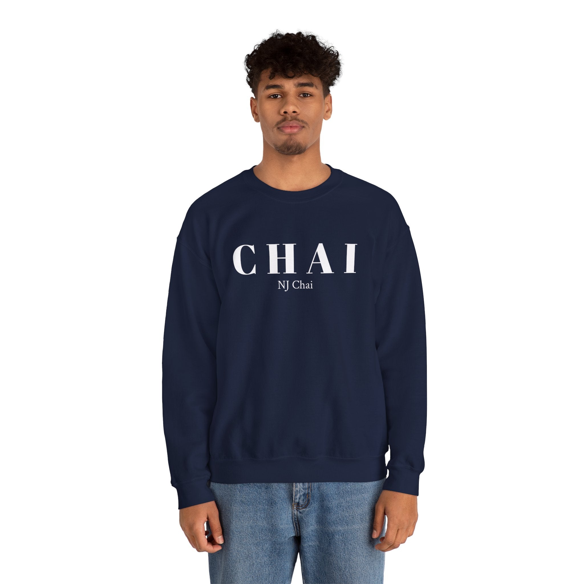 Chai Comfort Sweatshirt Chai Chai is life Chai lover Crew neck DTG Men's Clothing Regular fit Sweatshirts Unisex Valentine's Day Picks Women's Clothing Sweatshirt