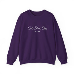 Chai Lover's Cozy Statement Sweatshirt Purple Chai Chai Lover Crew neck Gift Men's Clothing Regular fit Sweatshirts Unisex Women's Clothing Sweatshirt