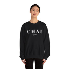 Chai Comfort Sweatshirt Chai Chai is life Chai lover Crew neck DTG Men's Clothing Regular fit Sweatshirts Unisex Valentine's Day Picks Women's Clothing Sweatshirt