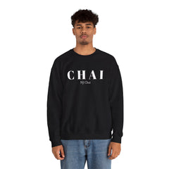 Chai Comfort Sweatshirt Chai Chai is life Chai lover Crew neck DTG Men's Clothing Regular fit Sweatshirts Unisex Valentine's Day Picks Women's Clothing Sweatshirt