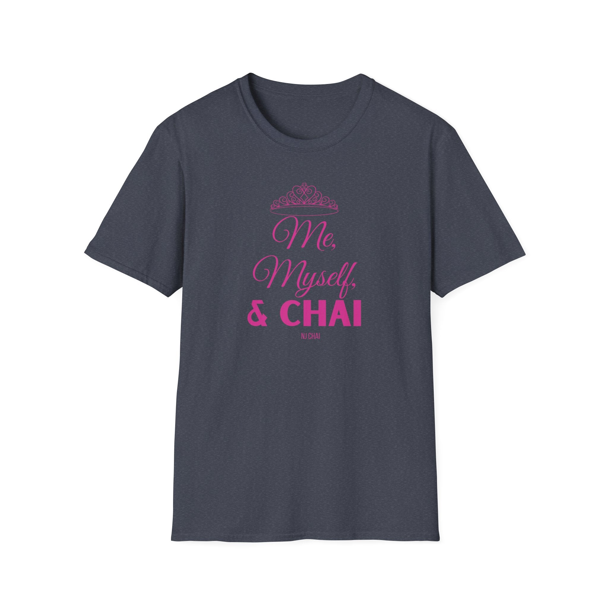 Chai Princess Tshirt Heather Navy and I Chai Chai Lover Cotton Crew neck DTG Me Men's Clothing Myself Neck Labels Princess Regular fit T-shirts Women's Clothing T-Shirt