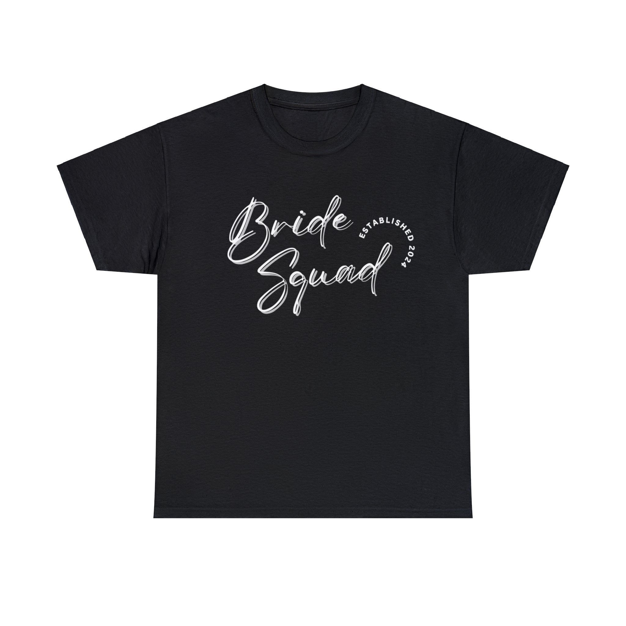 The Bride Squad Tshirt Black 2 day delivery Bachelor Party Bachlorette Party Bachlorette Trip Bride Bridesmaid Crew neck DTG Express delivery Fast delivery Gift Men's Clothing Neck Labels Newly wed Regular fit T-shirts Unisex Women's Clothing T-Shirt