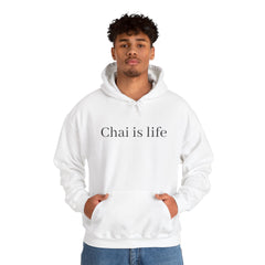 The Chai Life Sweatshirt White Chai Chai Lover DTG Gift Hoodies Men's Clothing Regular fit Unisex Women's Clothing Hoodie