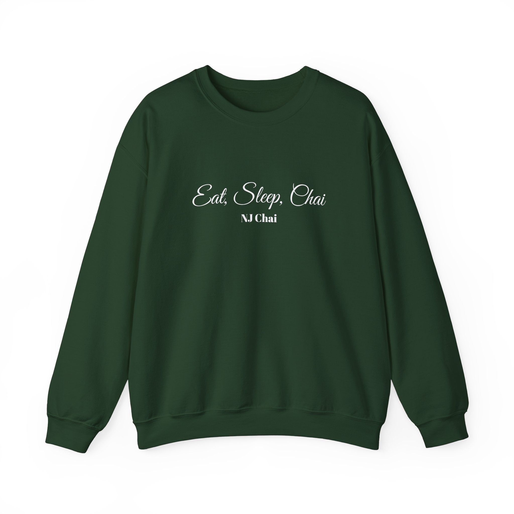 Chai Lover's Cozy Statement Sweatshirt Forest Green Chai Chai Lover Crew neck Gift Men's Clothing Regular fit Sweatshirts Unisex Women's Clothing Sweatshirt