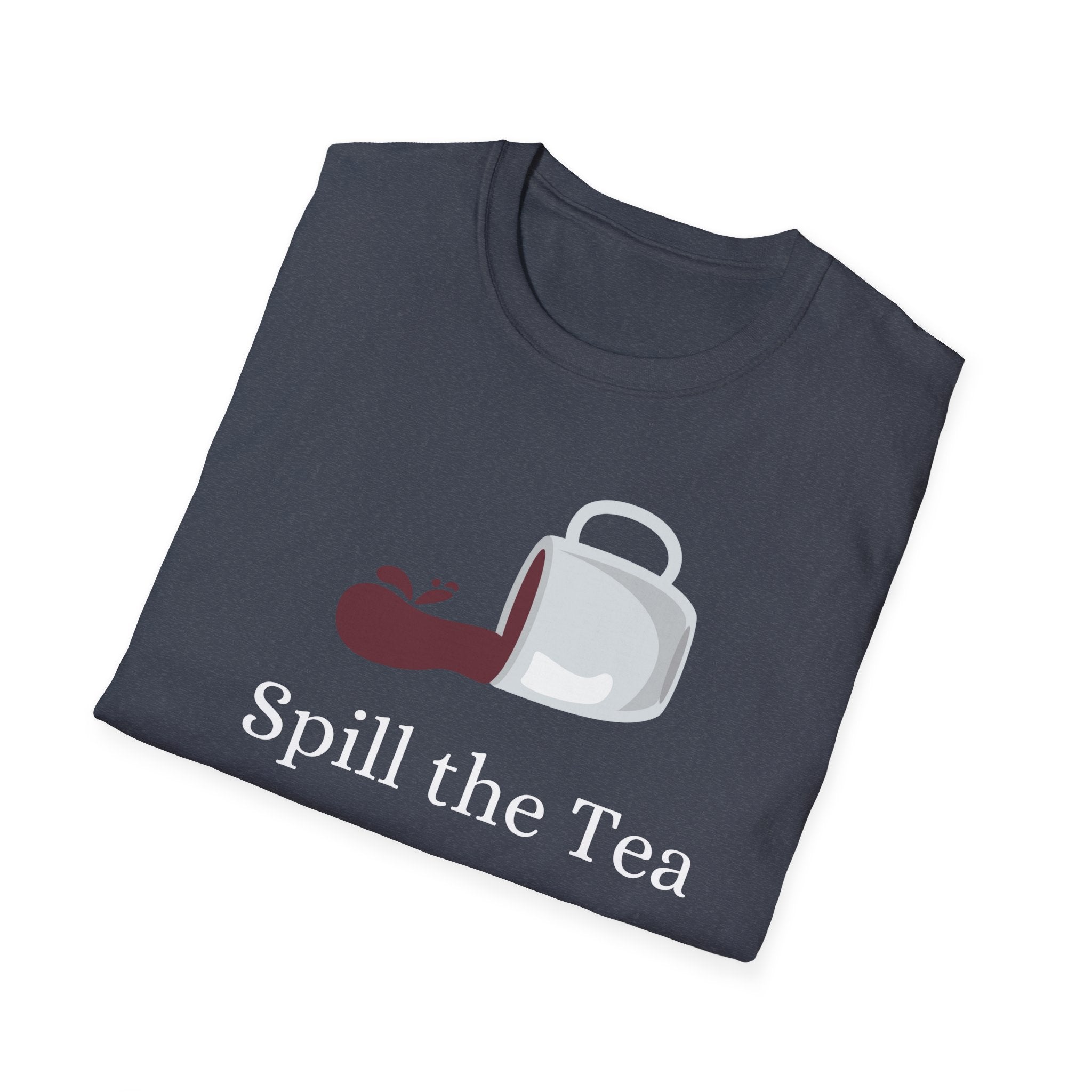 Spill The Tea Tshirt Chai Chai Lover Cotton Crew neck DTG Gift Men's Clothing Neck Labels Regular fit T-shirts Women's Clothing T-Shirt