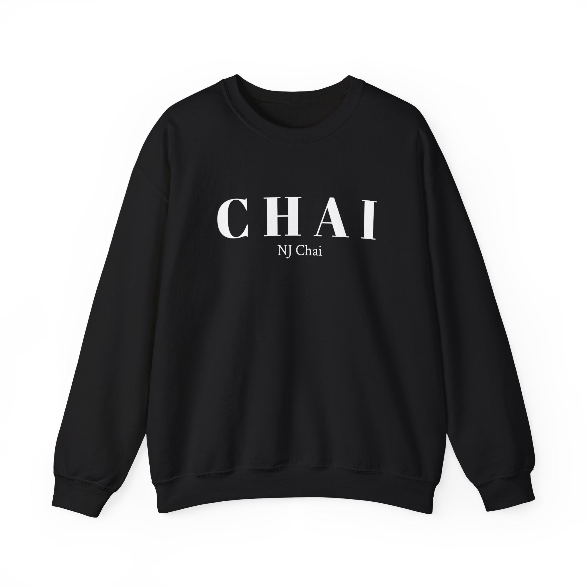 Chai Comfort Sweatshirt Black Chai Chai is life Chai lover Crew neck DTG Men's Clothing Regular fit Sweatshirts Unisex Valentine's Day Picks Women's Clothing Sweatshirt