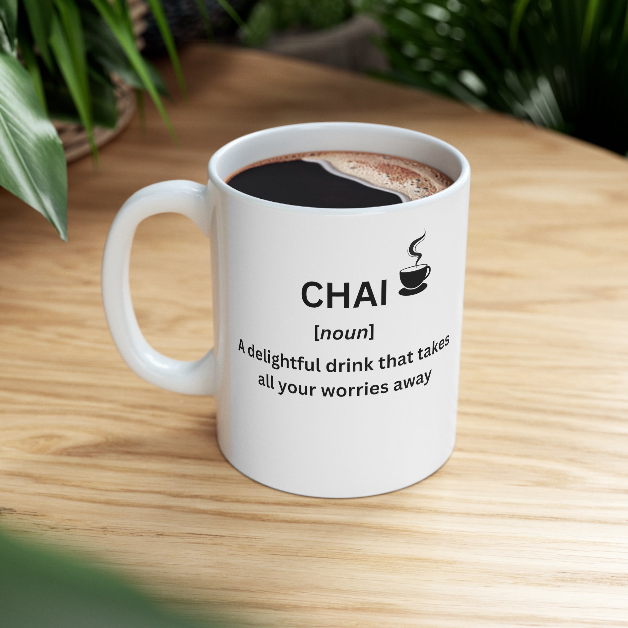 Chai Wisdom Mug 11oz 11oz Chai Chai lover Coffee Mugs Decor Holiday Picks Home & Living Kitchen Mugs Sublimation Valentine's Day Picks White base Mug