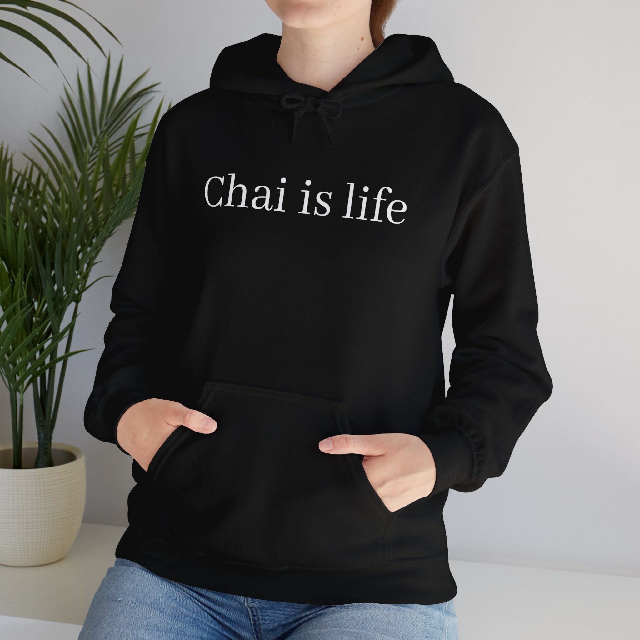 The Chai Life Sweatshirt Chai Chai Lover DTG Gift Hoodies Men's Clothing Regular fit Unisex Women's Clothing Hoodie