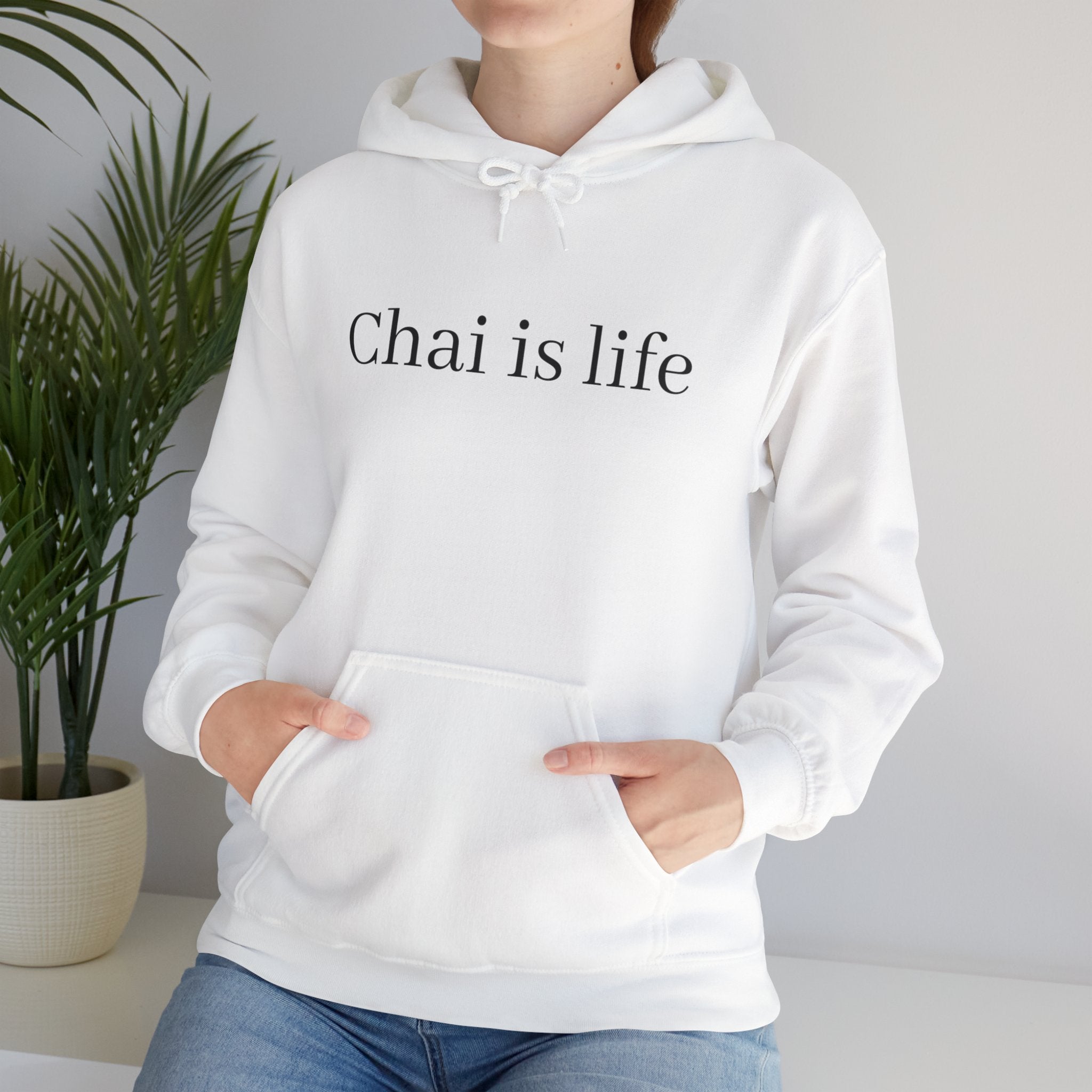 The Chai Life Sweatshirt Chai Chai Lover DTG Gift Hoodies Men's Clothing Regular fit Unisex Women's Clothing Hoodie