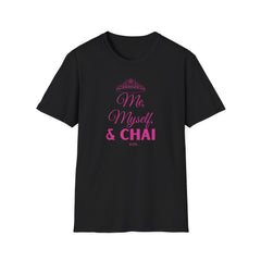 Chai Princess Tshirt Black and I Chai Chai Lover Cotton Crew neck DTG Me Men's Clothing Myself Neck Labels Princess Regular fit T-shirts Women's Clothing T-Shirt