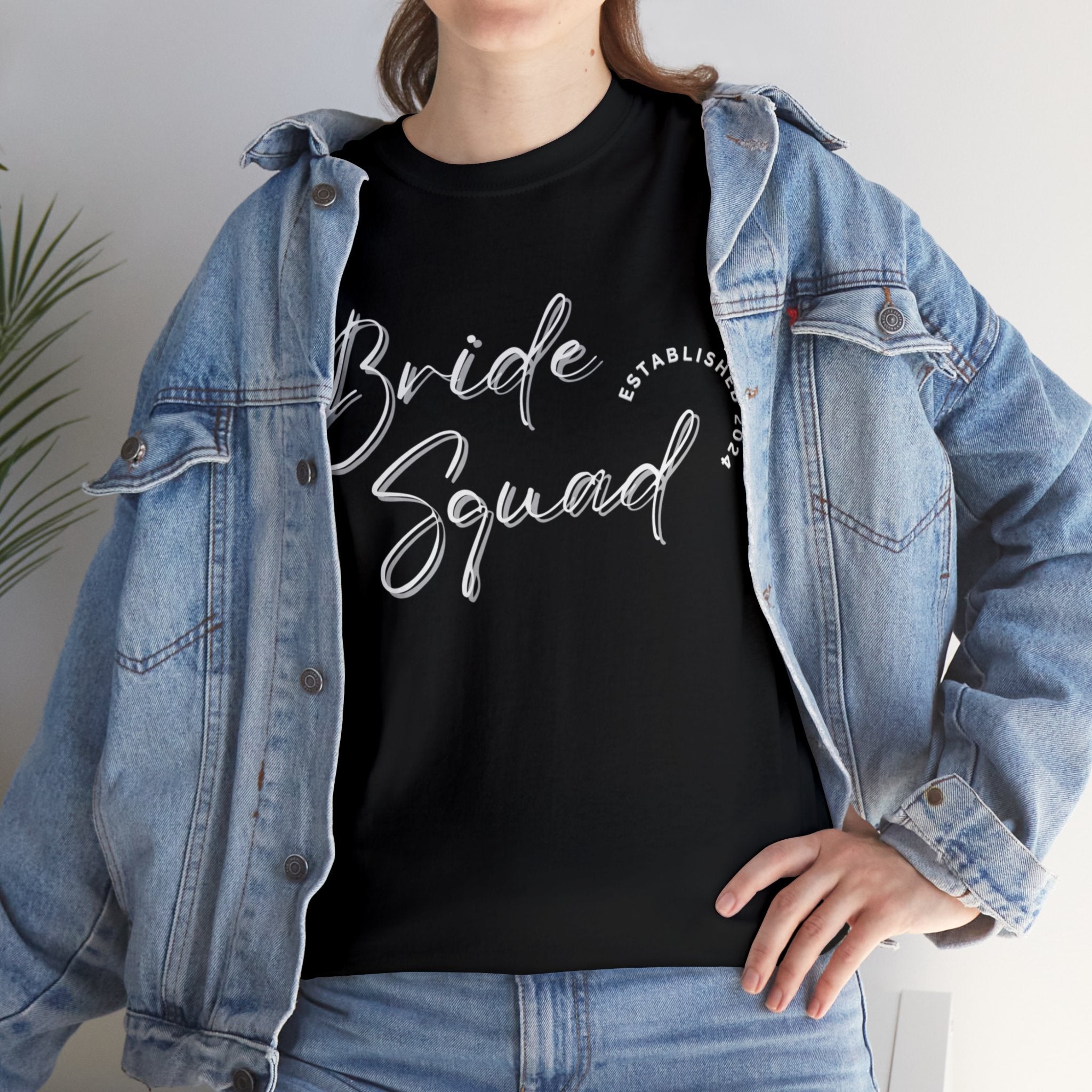 The Bride Squad Tshirt 2 day delivery Bachelor Party Bachlorette Party Bachlorette Trip Bride Bridesmaid Crew neck DTG Express delivery Fast delivery Gift Men's Clothing Neck Labels Newly wed Regular fit T-shirts Unisex Women's Clothing T-Shirt