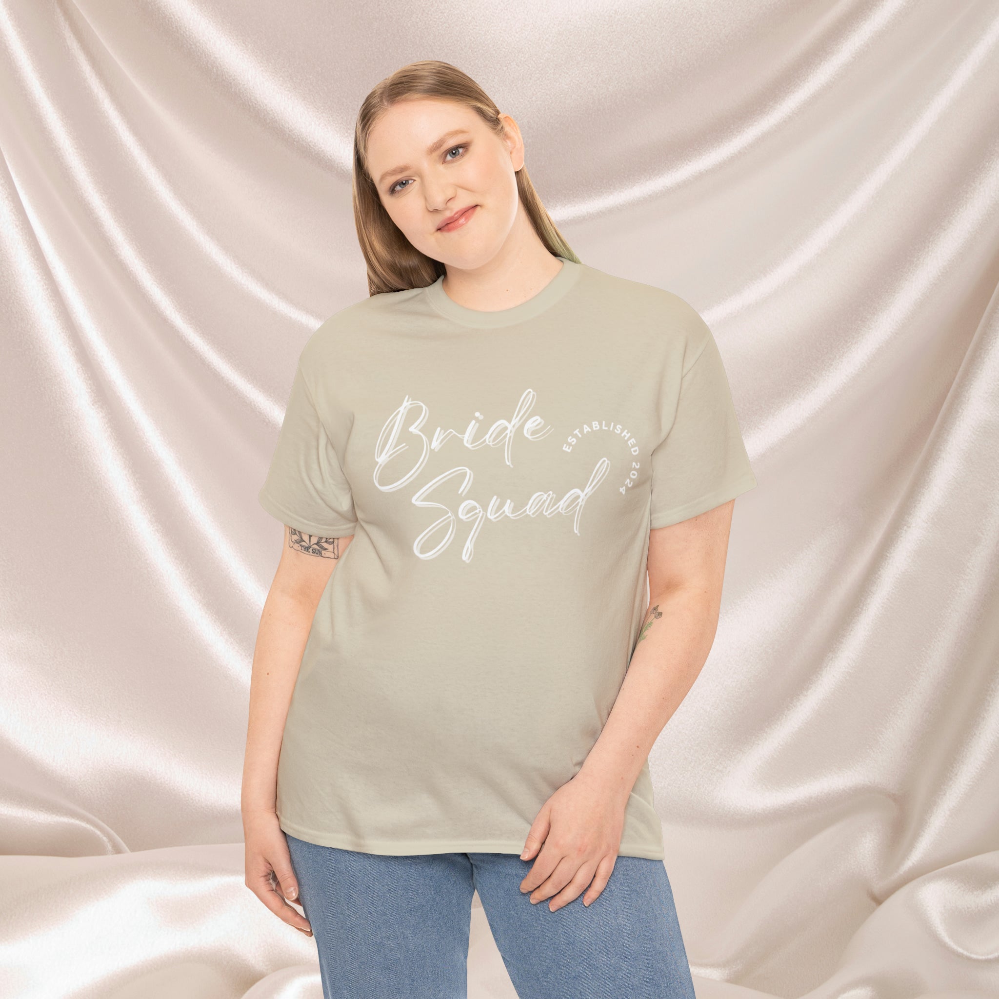 The Bride Squad Tshirt 2 day delivery Bachelor Party Bachlorette Party Bachlorette Trip Bride Bridesmaid Crew neck DTG Express delivery Fast delivery Gift Men's Clothing Neck Labels Newly wed Regular fit T-shirts Unisex Women's Clothing T-Shirt