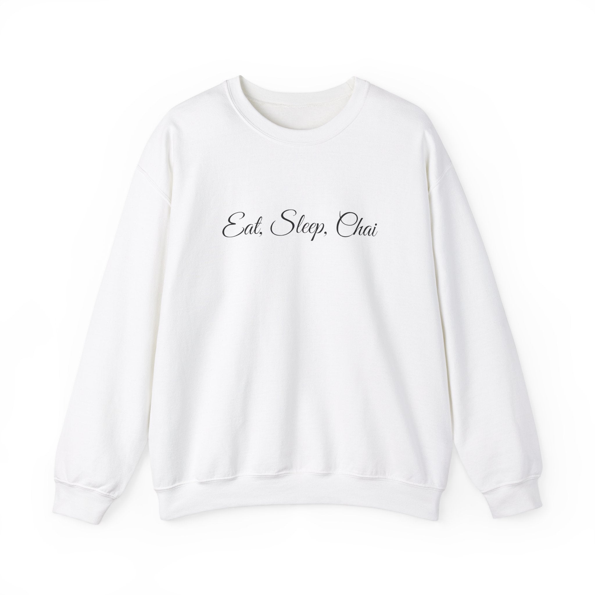 Chai Lover's Cozy Statement Sweatshirt White Chai Chai Lover Crew neck DTG Men's Clothing Regular fit Sweatshirts Unisex Valentine's Day Picks Women's Clothing Sweatshirt