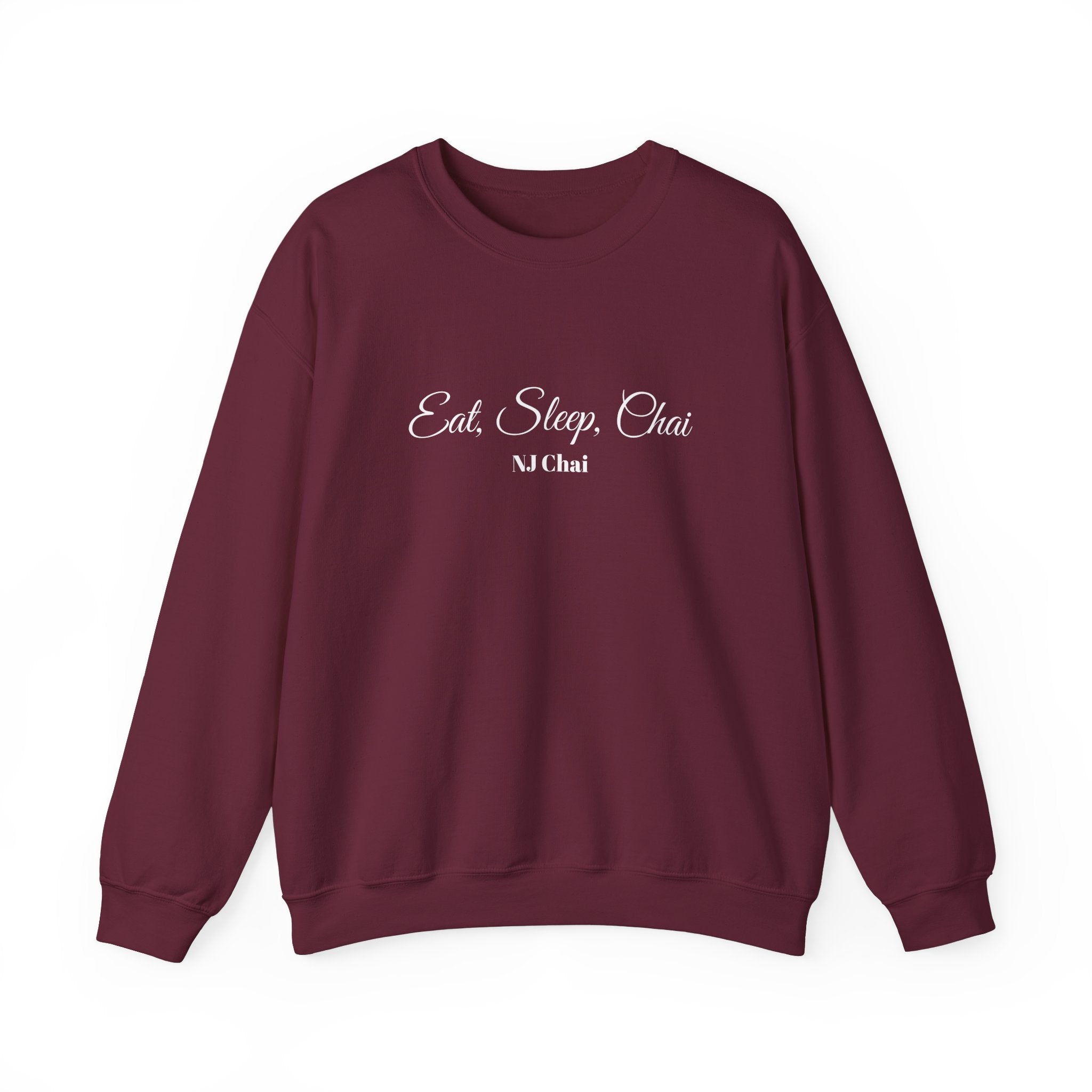 Chai Lover's Cozy Statement Sweatshirt Maroon Chai Chai Lover Crew neck Gift Men's Clothing Regular fit Sweatshirts Unisex Women's Clothing Sweatshirt