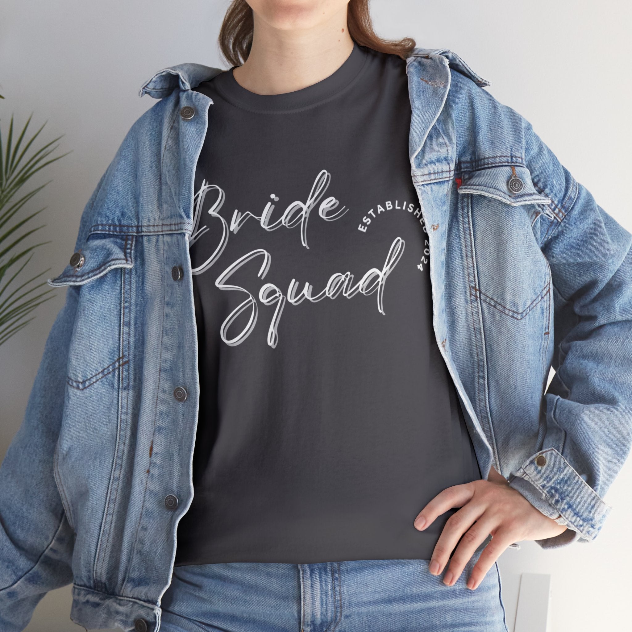 The Bride Squad Tshirt 2 day delivery Bachelor Party Bachlorette Party Bachlorette Trip Bride Bridesmaid Crew neck DTG Express delivery Fast delivery Gift Men's Clothing Neck Labels Newly wed Regular fit T-shirts Unisex Women's Clothing T-Shirt