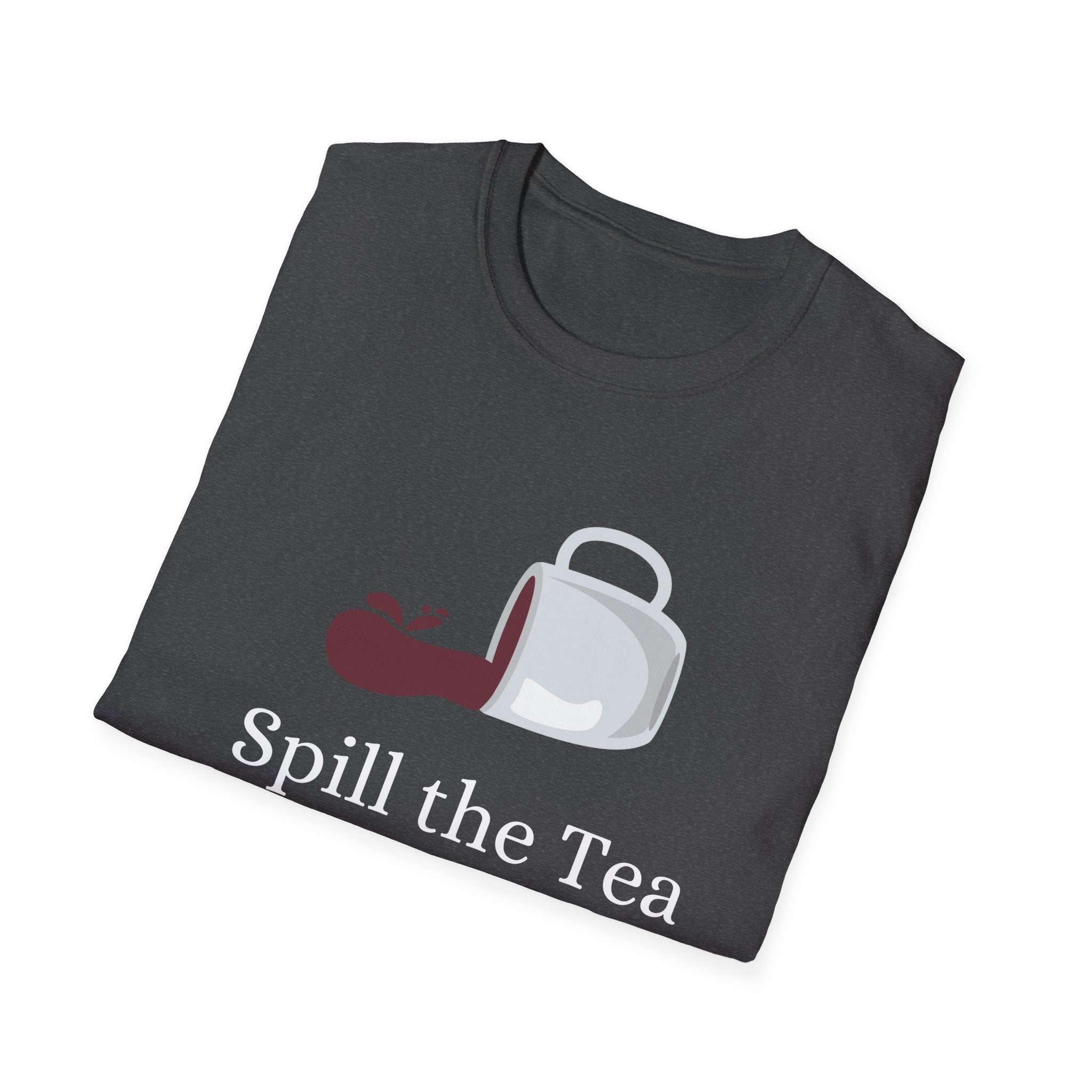 Spill The Tea Tshirt Chai Chai Lover Cotton Crew neck DTG Gift Men's Clothing Neck Labels Regular fit T-shirts Women's Clothing T-Shirt