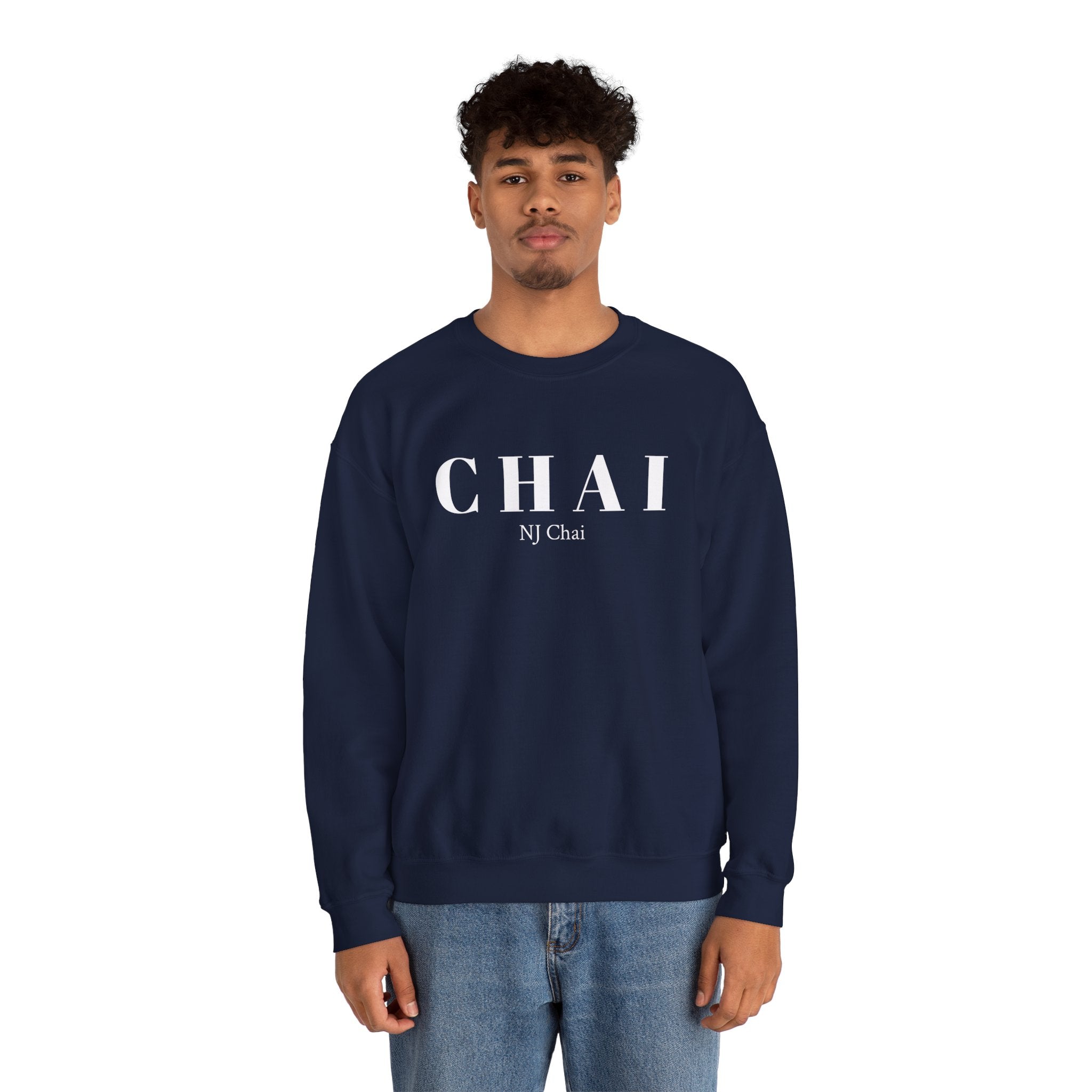 Chai Comfort Sweatshirt Chai Chai is life Chai lover Crew neck DTG Men's Clothing Regular fit Sweatshirts Unisex Valentine's Day Picks Women's Clothing Sweatshirt