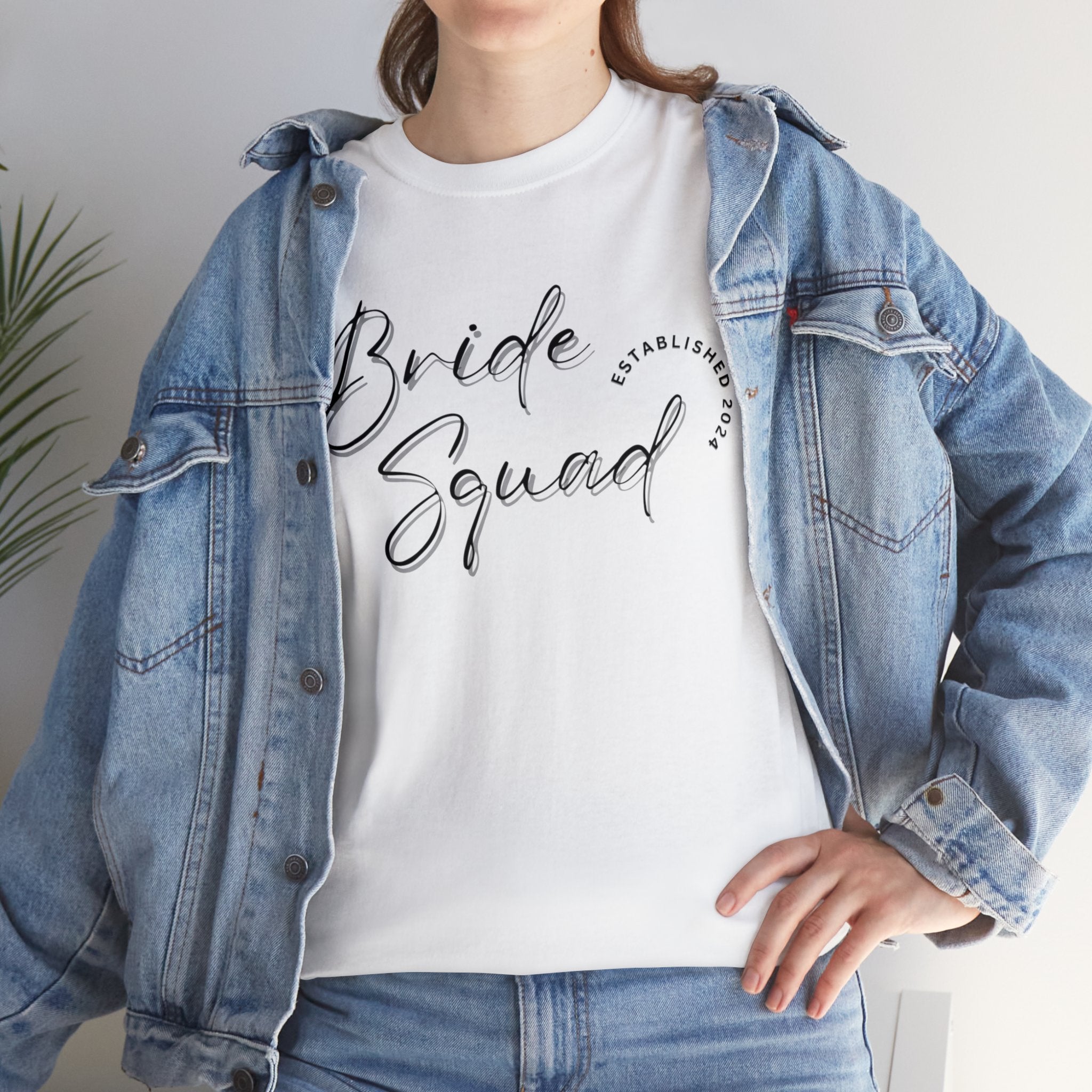 The Bride Squad Tshirt 2 day delivery Bachelor Party Bachlorette Party Bachlorette Trip Bride Bridesmaid Crew neck DTG Express delivery Fast delivery Gift Men's Clothing Neck Labels Newly wed Regular fit T-shirts Unisex Women's Clothing T-Shirt