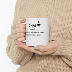 Chai Wisdom Mug 11oz Chai Chai lover Coffee Mugs Decor Holiday Picks Home & Living Kitchen Mugs Sublimation Valentine's Day Picks White base Mug