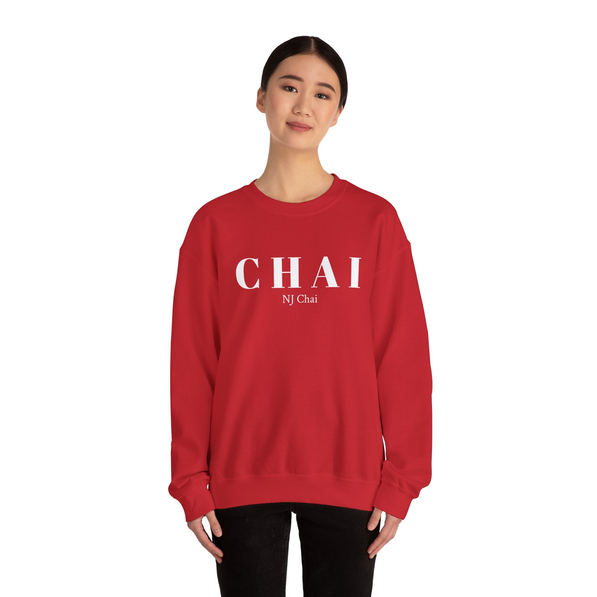 Chai Comfort Sweatshirt Chai Chai is life Chai lover Crew neck DTG Men's Clothing Regular fit Sweatshirts Unisex Valentine's Day Picks Women's Clothing Sweatshirt