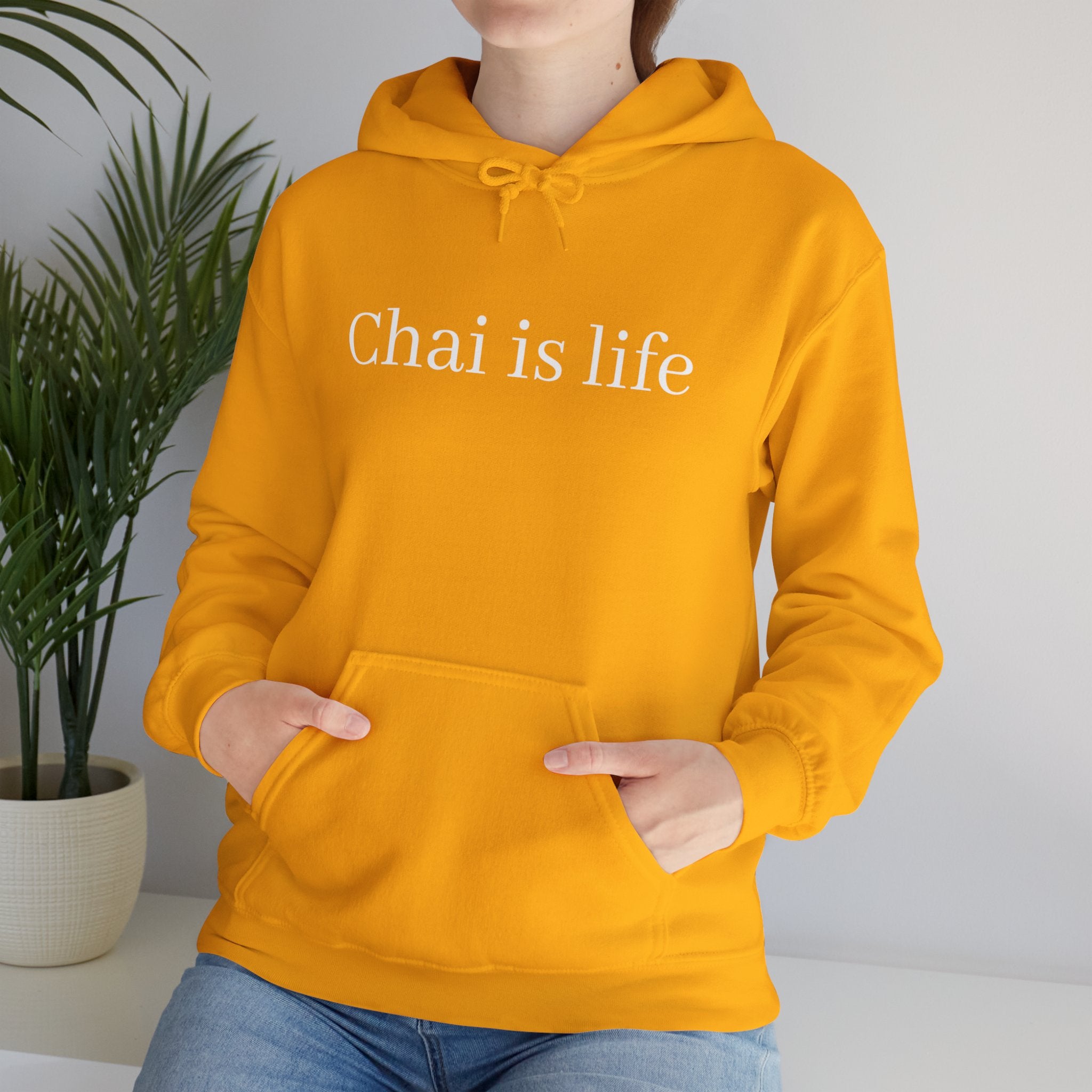 The Chai Life Sweatshirt Chai Chai Lover DTG Gift Hoodies Men's Clothing Regular fit Unisex Women's Clothing Hoodie