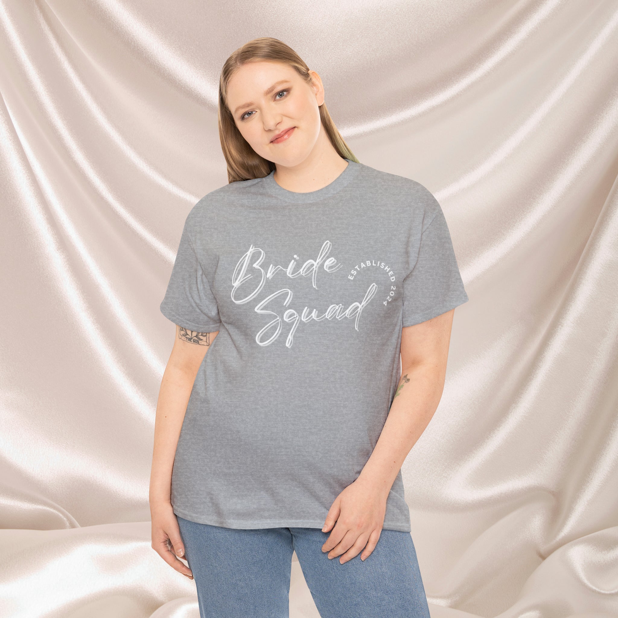 The Bride Squad Tshirt 2 day delivery Bachelor Party Bachlorette Party Bachlorette Trip Bride Bridesmaid Crew neck DTG Express delivery Fast delivery Gift Men's Clothing Neck Labels Newly wed Regular fit T-shirts Unisex Women's Clothing T-Shirt