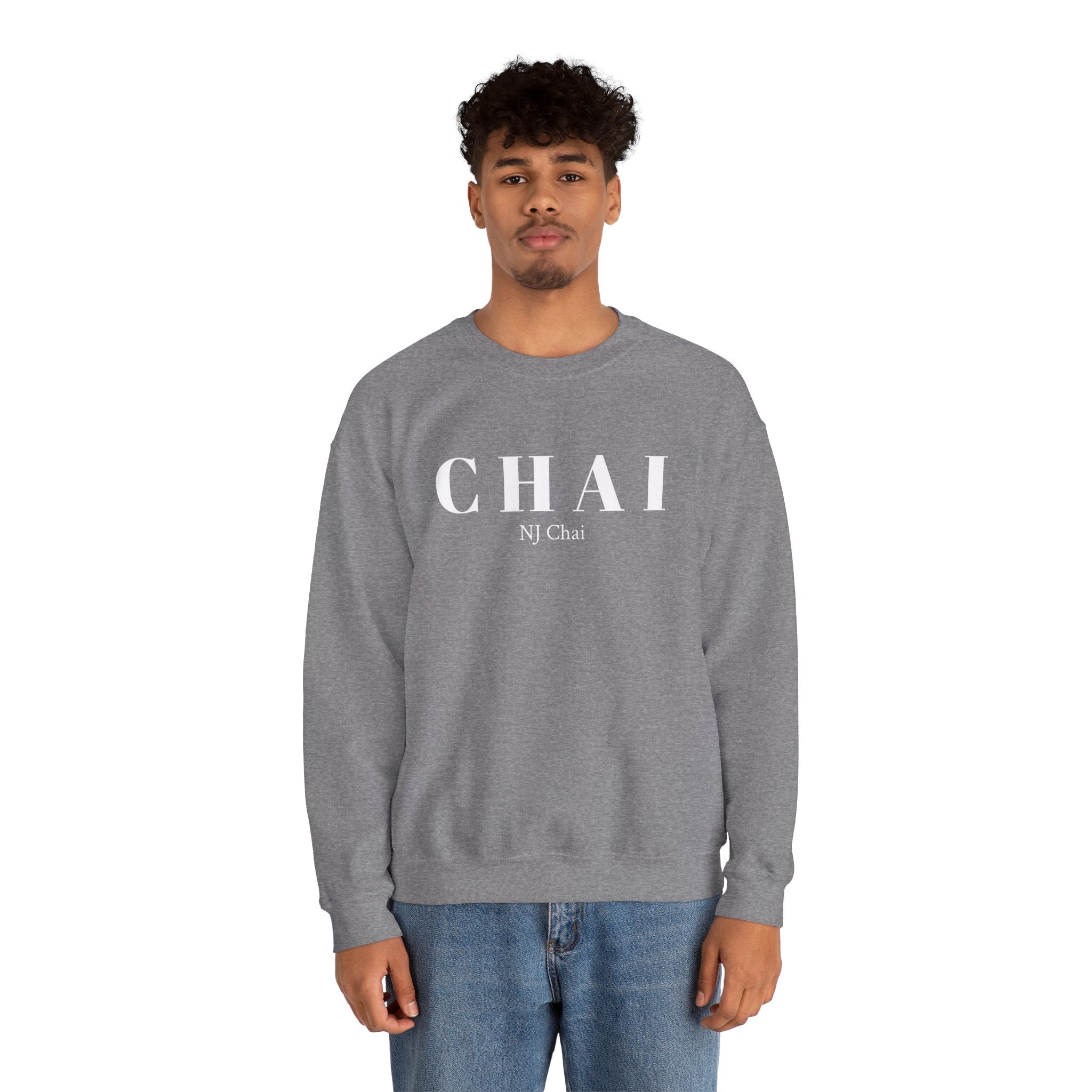 Chai Comfort Sweatshirt Chai Chai is life Chai lover Crew neck DTG Men's Clothing Regular fit Sweatshirts Unisex Valentine's Day Picks Women's Clothing Sweatshirt