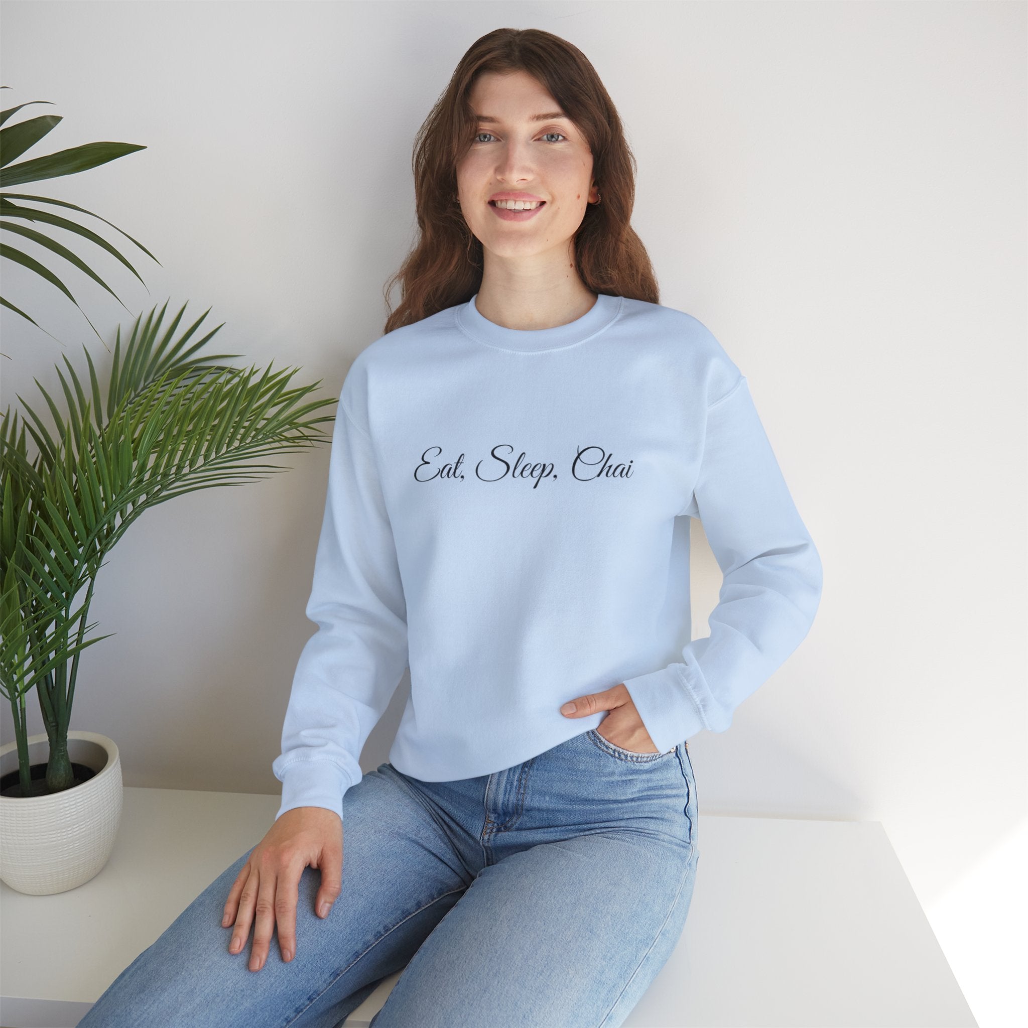 Chai Lover's Cozy Statement Sweatshirt Chai Chai Lover Crew neck DTG Men's Clothing Regular fit Sweatshirts Unisex Valentine's Day Picks Women's Clothing Sweatshirt