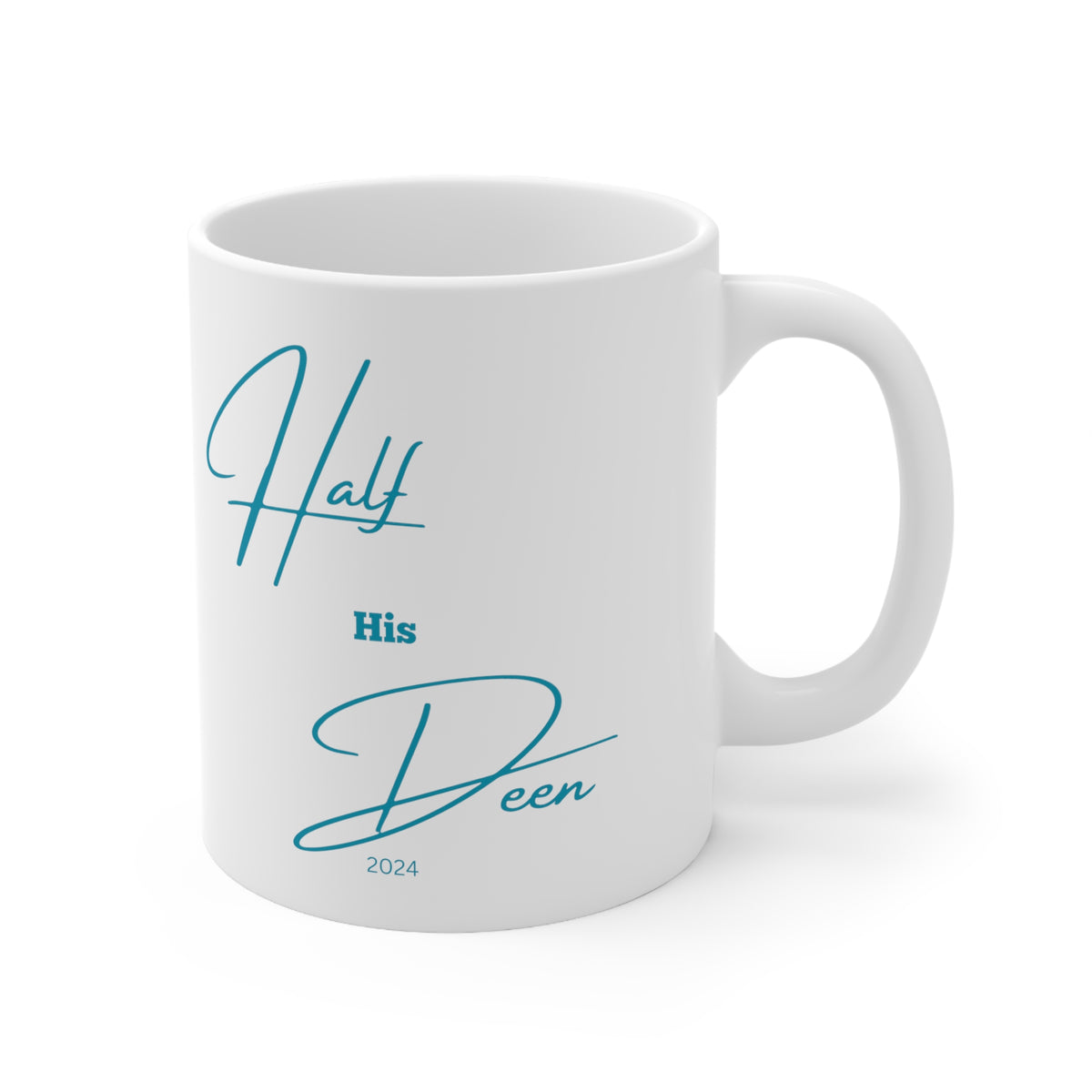 Her Deen Mug 11oz 11oz bride Chai Chai Lover Coffee Coffee Mugs Deen Green Tea groom Herbal Teas Holiday Picks Home & Living Islam Islamic Kitchen Latte Married Mugs newly weds Sublimation Tea Valentine's Day Picks White base Mug