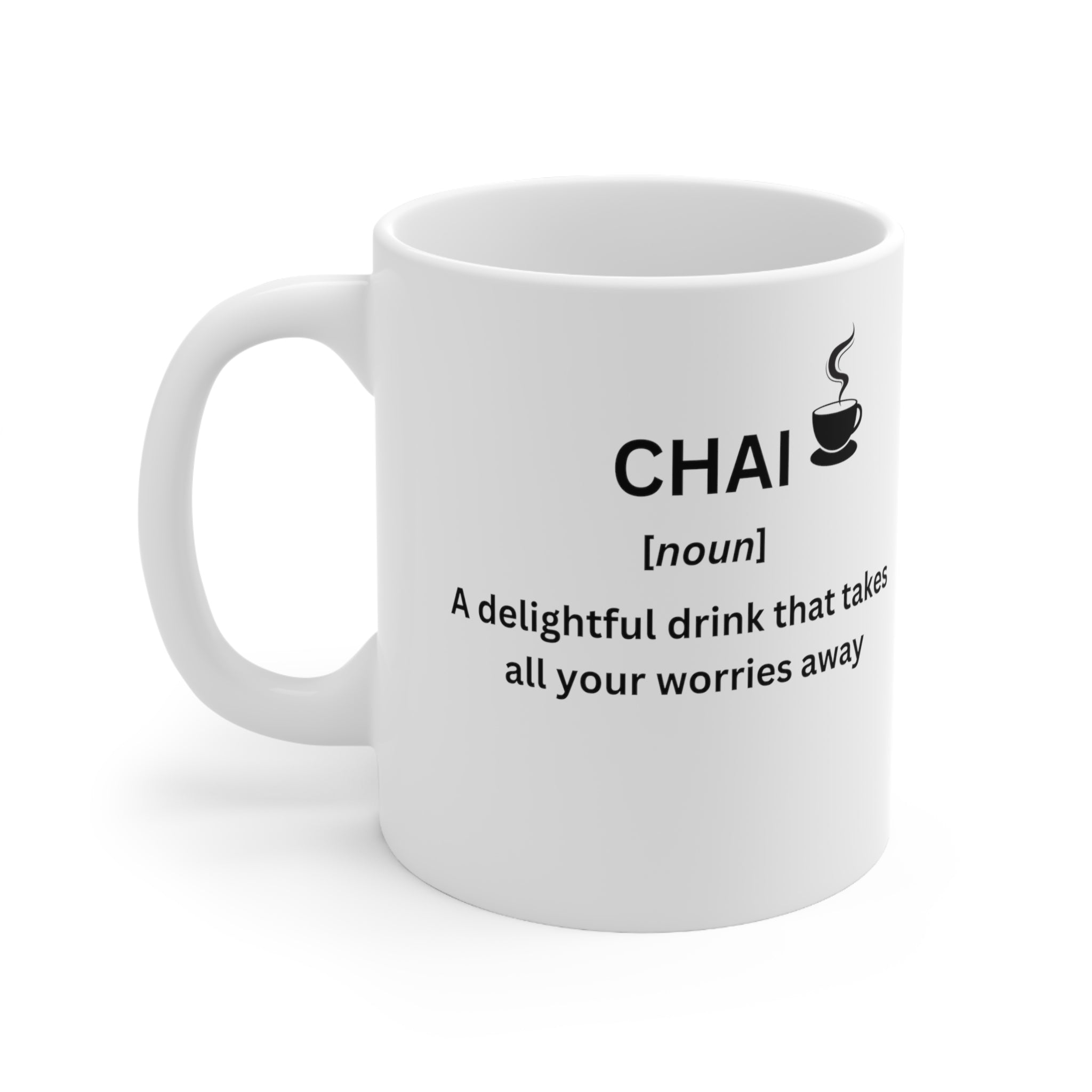 Chai Wisdom Mug 11oz Chai Chai lover Coffee Mugs Decor Holiday Picks Home & Living Kitchen Mugs Sublimation Valentine's Day Picks White base Mug