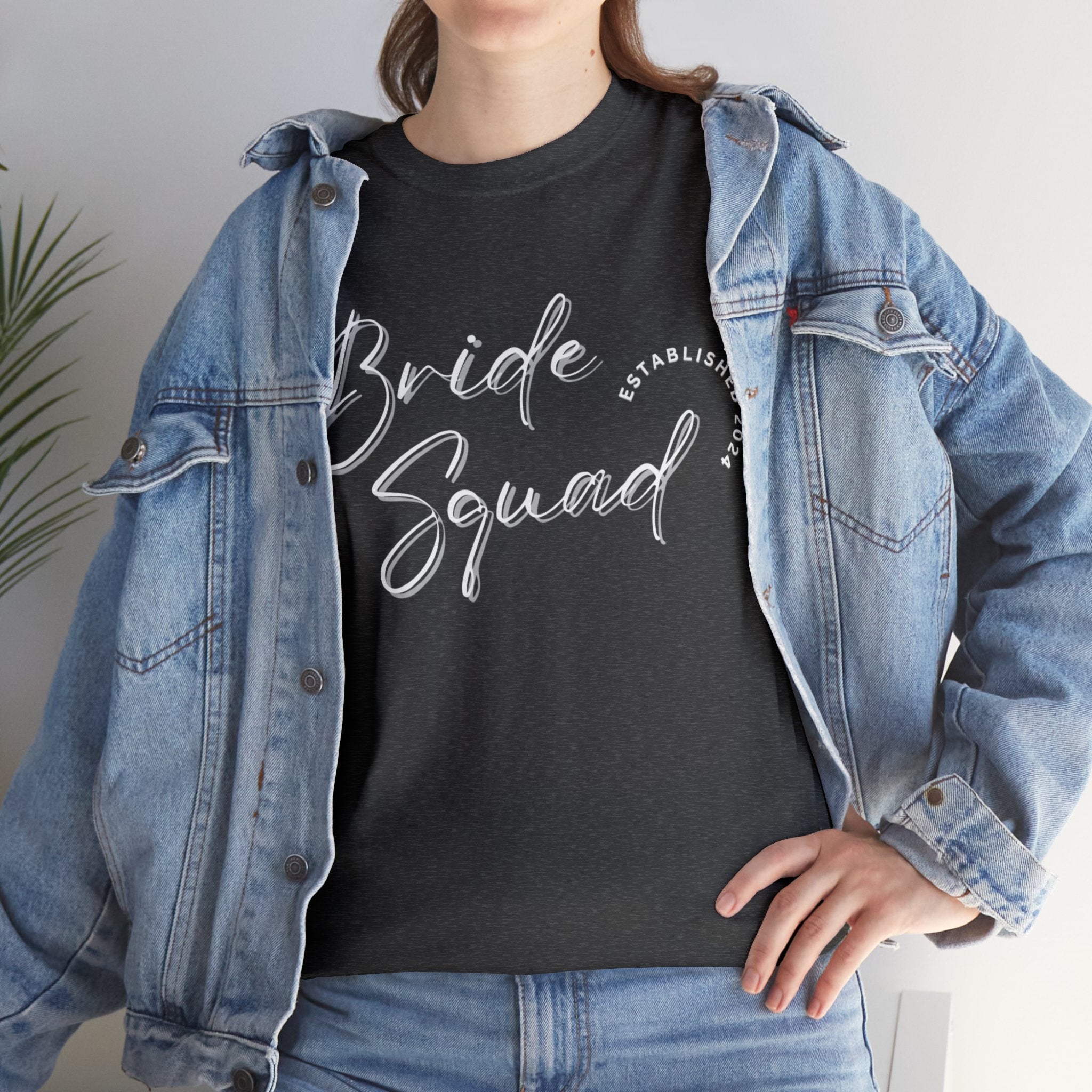 The Bride Squad Tshirt 2 day delivery Bachelor Party Bachlorette Party Bachlorette Trip Bride Bridesmaid Crew neck DTG Express delivery Fast delivery Gift Men's Clothing Neck Labels Newly wed Regular fit T-shirts Unisex Women's Clothing T-Shirt