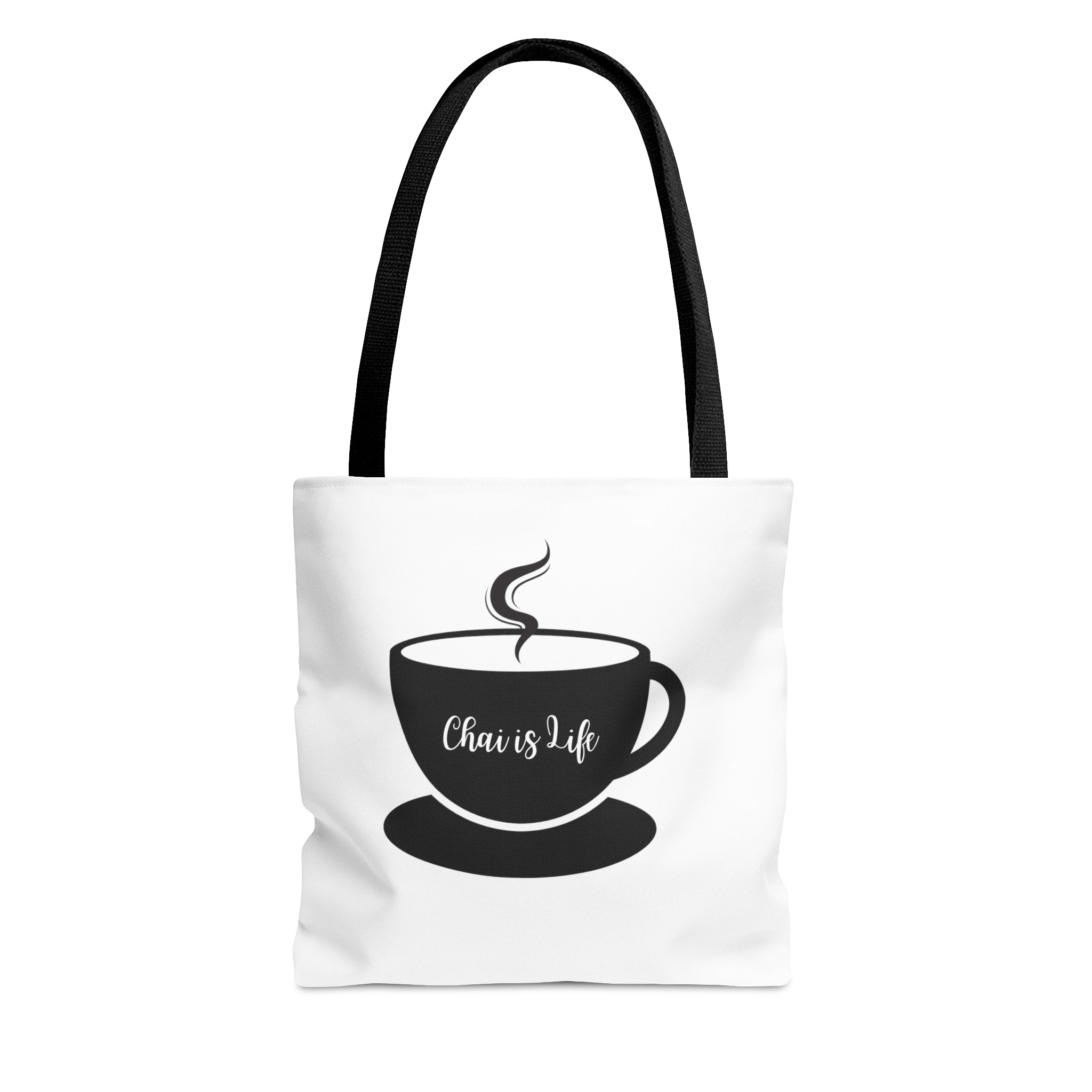 Chai Is Life Tote Bag Small Accessories All Over Print Assembled in the USA Assembled in USA Bags Made in the USA Made in USA Totes Bags