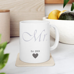 Mr. Mug 11oz Bachelor Bachlorette bride Chai Chai Latte Chai Lover Coffee Coffee Mugs couple Gift Green tea groom Groom Squad Holiday Picks Holidays Home & Living Kitchen Latte Mugs Newly weds Sublimation Tea Valentine's Day Picks White base Winter Mug