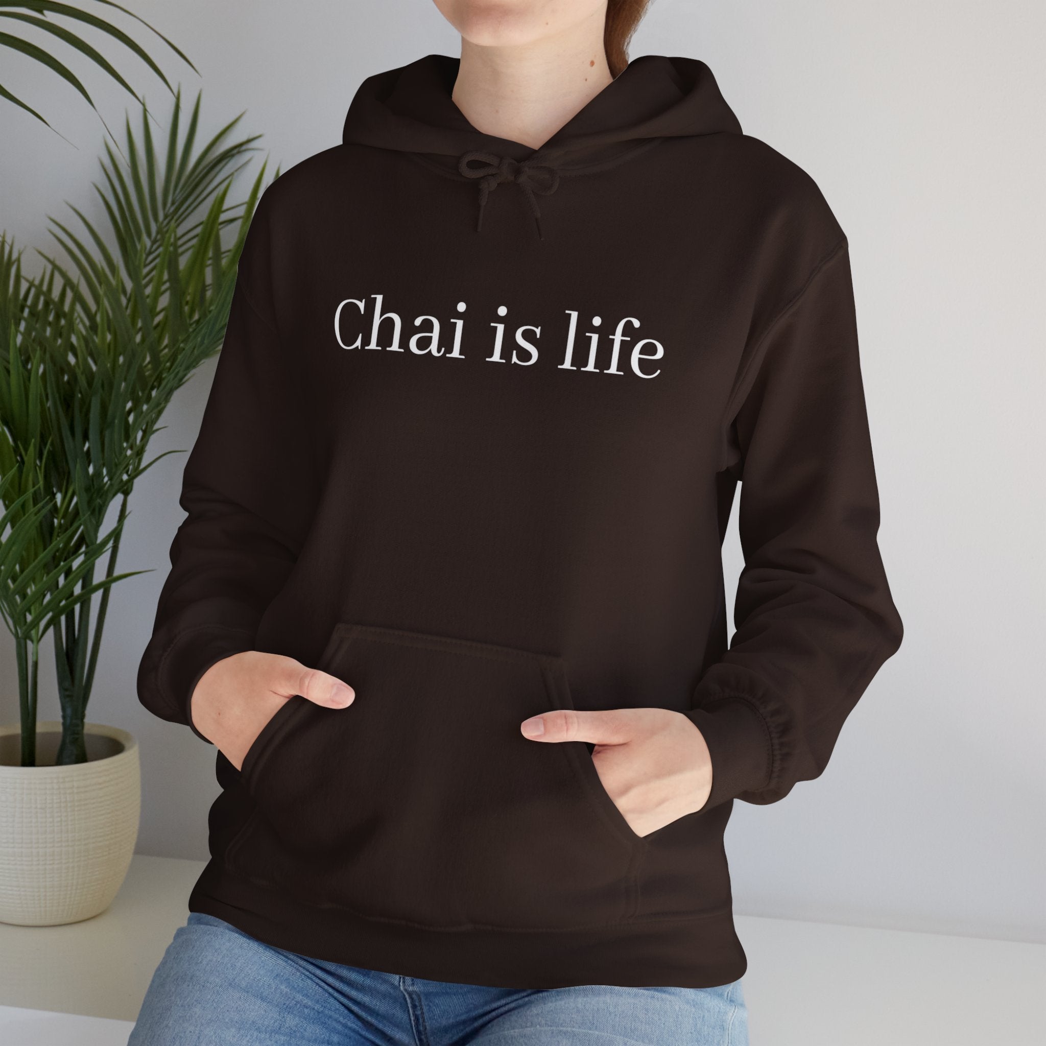 The Chai Life Sweatshirt Chai Chai Lover DTG Gift Hoodies Men's Clothing Regular fit Unisex Women's Clothing Hoodie