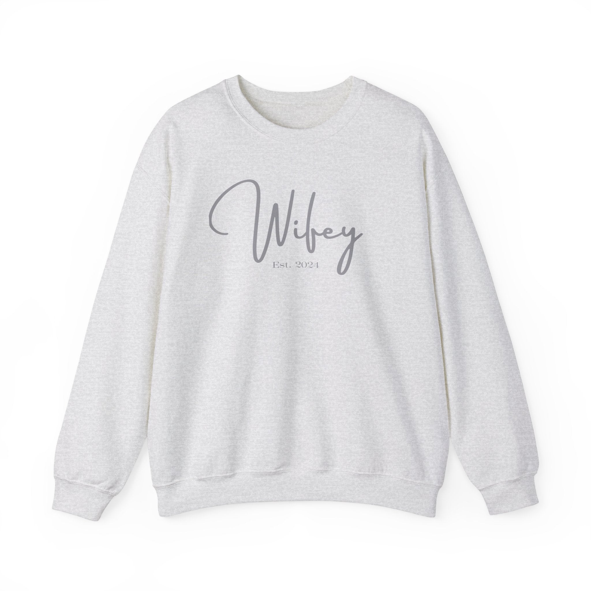 The Wifey Everyday Sweatshirt Ash Bachlor Bachlorette Bachlorette party Couples Crew neck DTG Gift Hubby Men's Clothing Newly wed Newly wed sweatshirt Regular fit Sweatshirts Unisex Valentine's Day Picks Wifey Women's Clothing Sweatshirt