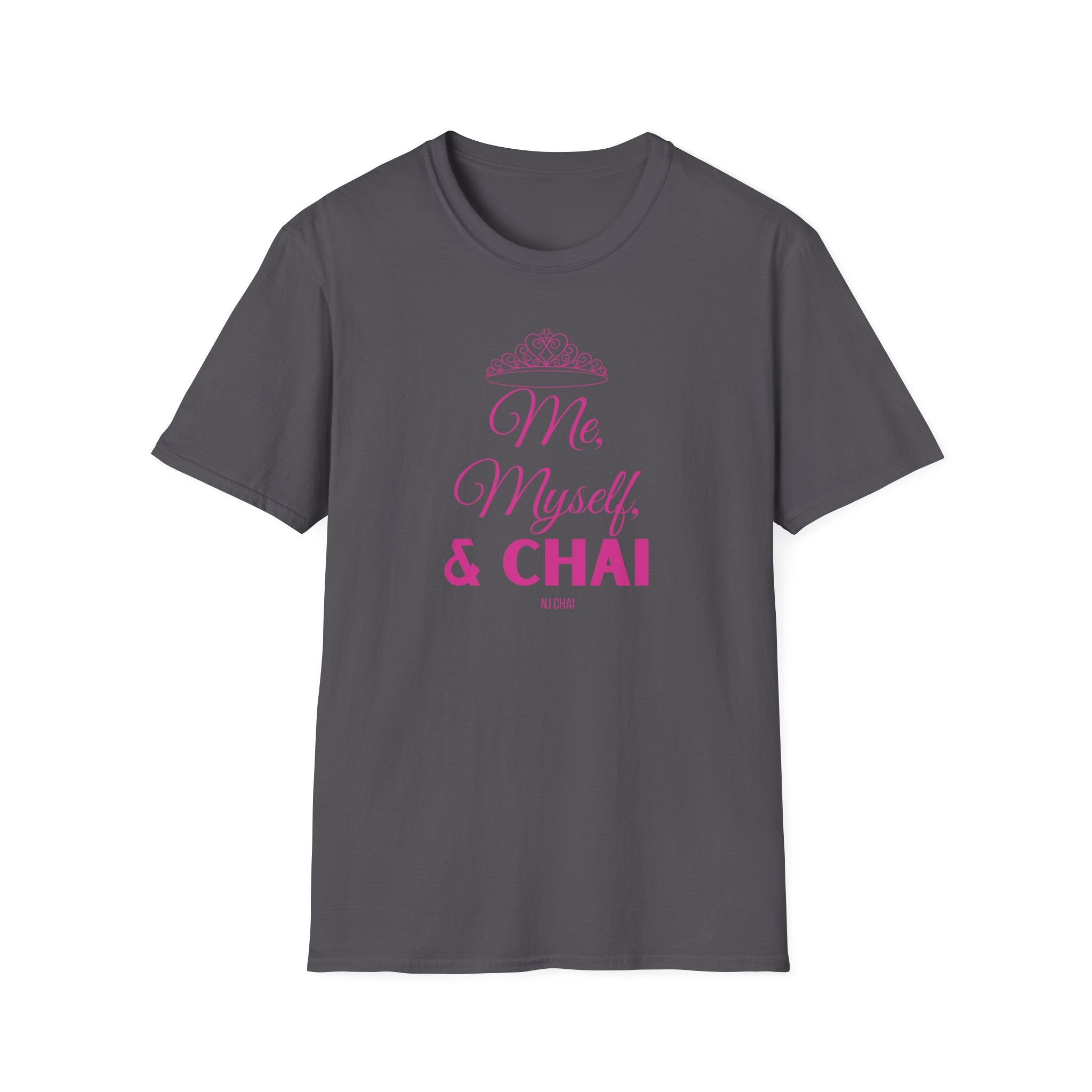 Chai Princess Tshirt Charcoal and I Chai Chai Lover Cotton Crew neck DTG Me Men's Clothing Myself Neck Labels Princess Regular fit T-shirts Women's Clothing T-Shirt