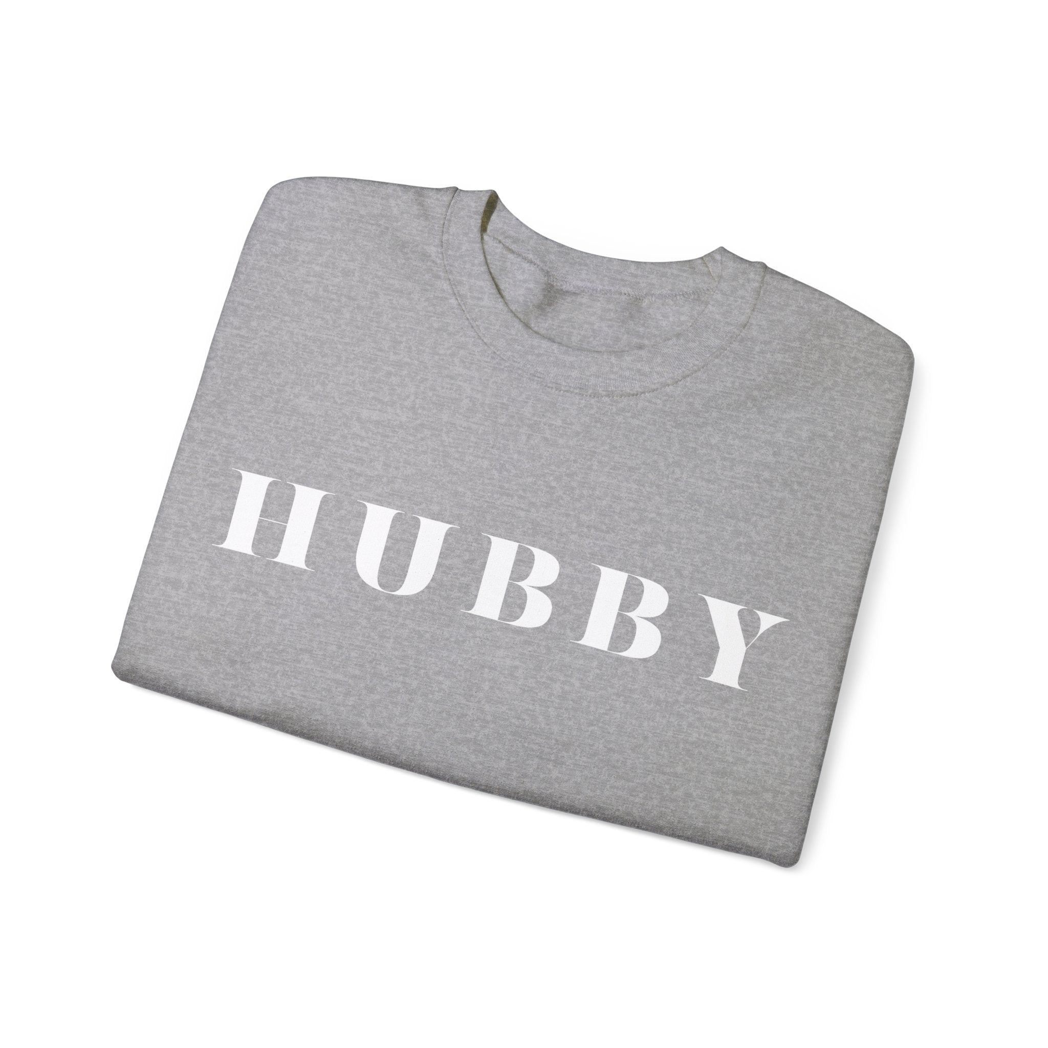 Hubby Statement Sweatshirt bachelor bachlorette Bridal shower couple Crew neck DTG engagement gifts hubby Men's Clothing new wife newly weds Party Regular fit Sweatshirts Unisex Valentine's Day Picks wifey Women's Clothing Sweatshirt