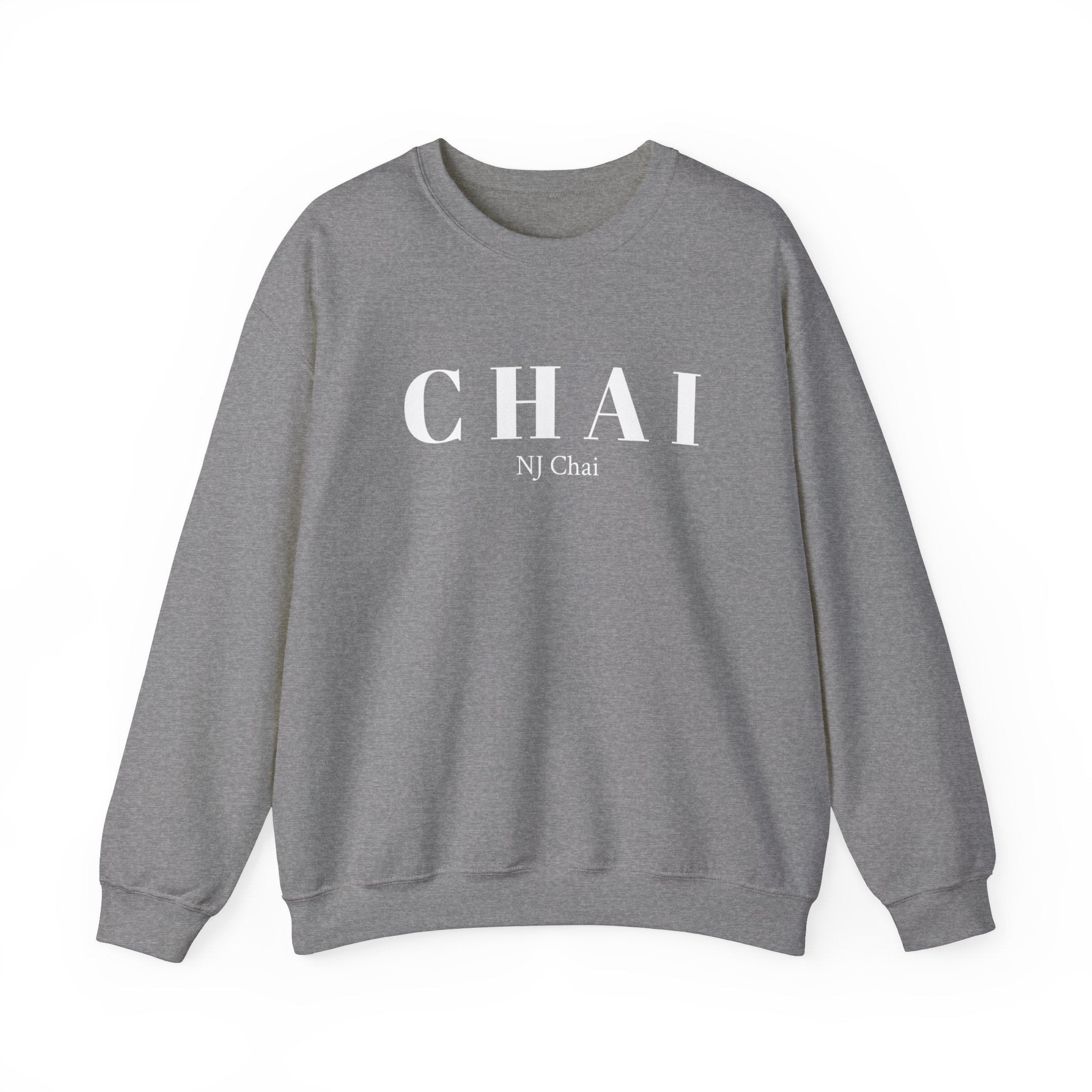 Chai Comfort Sweatshirt Graphite Heather Chai Chai is life Chai lover Crew neck DTG Men's Clothing Regular fit Sweatshirts Unisex Valentine's Day Picks Women's Clothing Sweatshirt