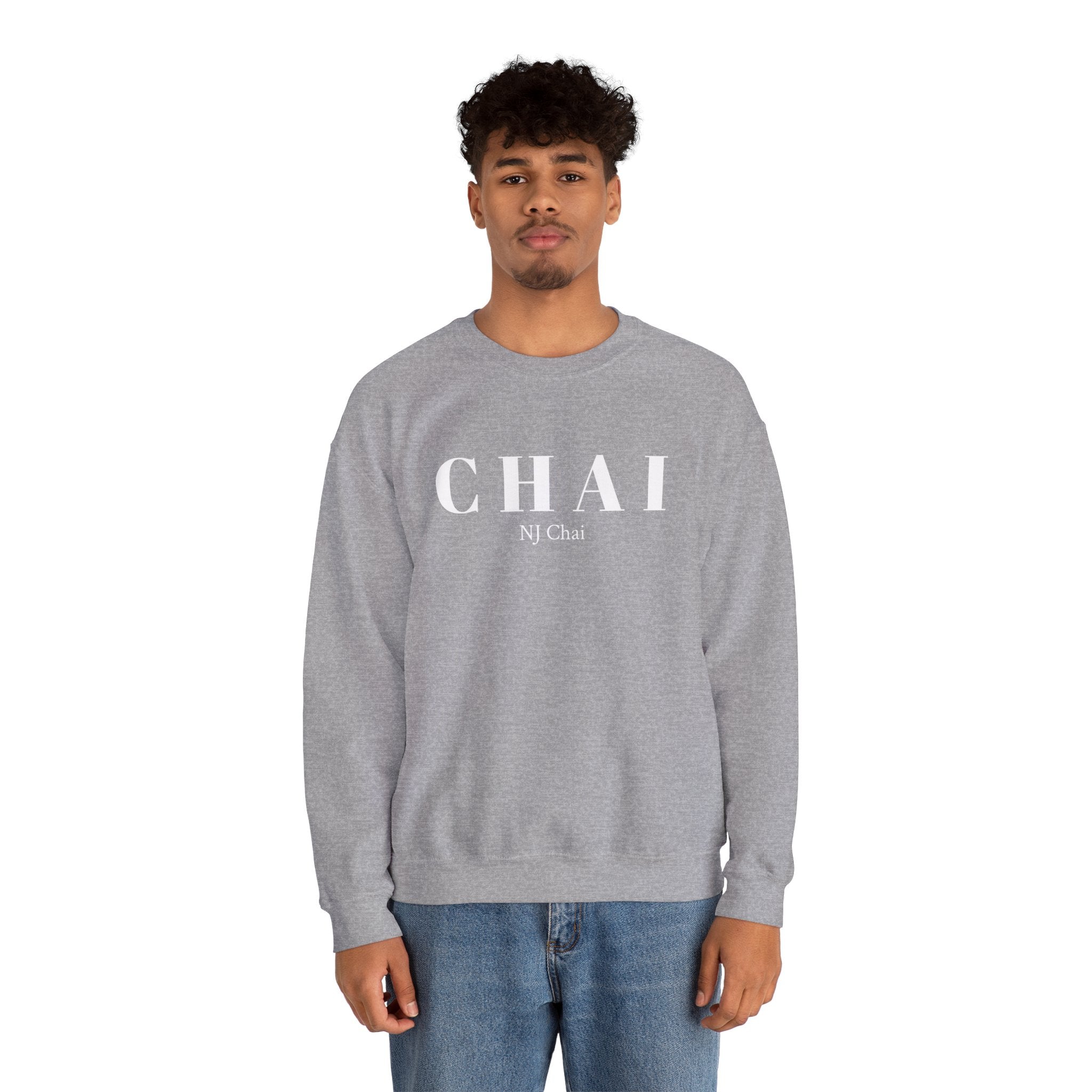 Chai Comfort Sweatshirt Chai Chai is life Chai lover Crew neck DTG Men's Clothing Regular fit Sweatshirts Unisex Valentine's Day Picks Women's Clothing Sweatshirt