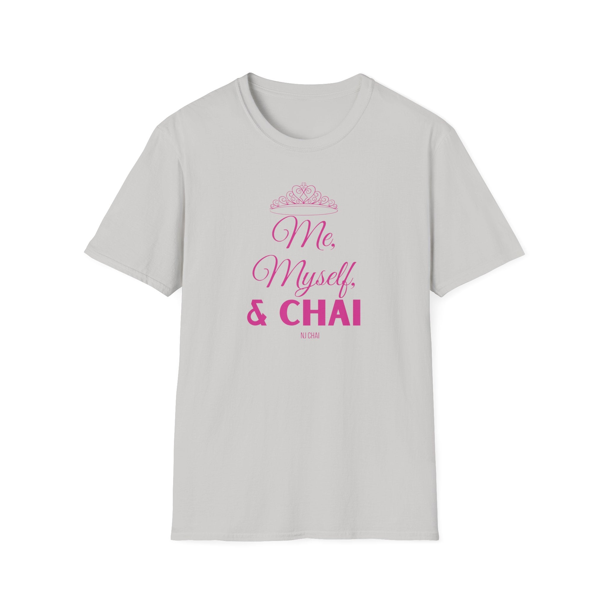 Chai Princess Tshirt Ice Grey and I Chai Chai Lover Cotton Crew neck DTG Me Men's Clothing Myself Neck Labels Princess Regular fit T-shirts Women's Clothing T-Shirt