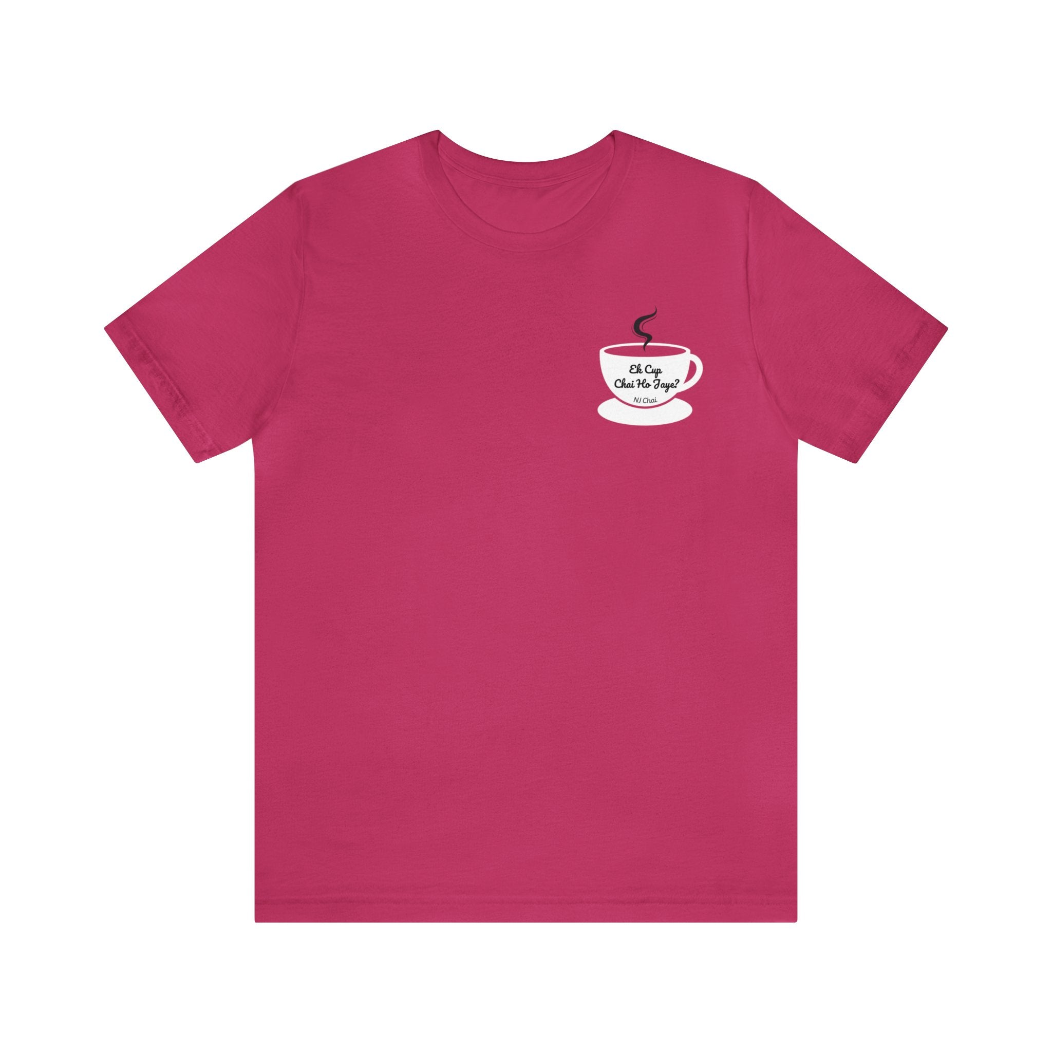 Ek Cup Chai Tshirt Berry 2 day delivery Chai Chai Ho jaye? Chai Lover Cotton Crew neck DTG Express delivery Fast delivery Gift Men's Clothing Neck Labels Regular fit T-shirts Unisex Women's Clothing T-Shirt