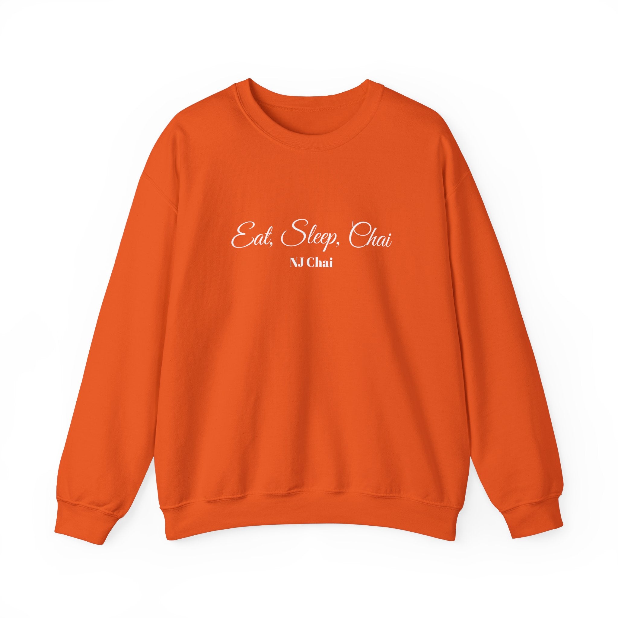 Chai Lover's Cozy Statement Sweatshirt Orange Chai Chai Lover Crew neck Gift Men's Clothing Regular fit Sweatshirts Unisex Women's Clothing Sweatshirt