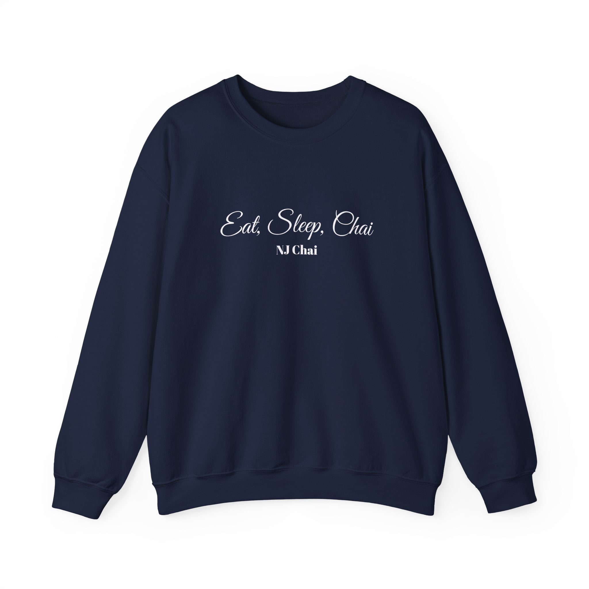 Chai Lover's Cozy Statement Sweatshirt Navy Chai Chai Lover Crew neck Gift Men's Clothing Regular fit Sweatshirts Unisex Women's Clothing Sweatshirt