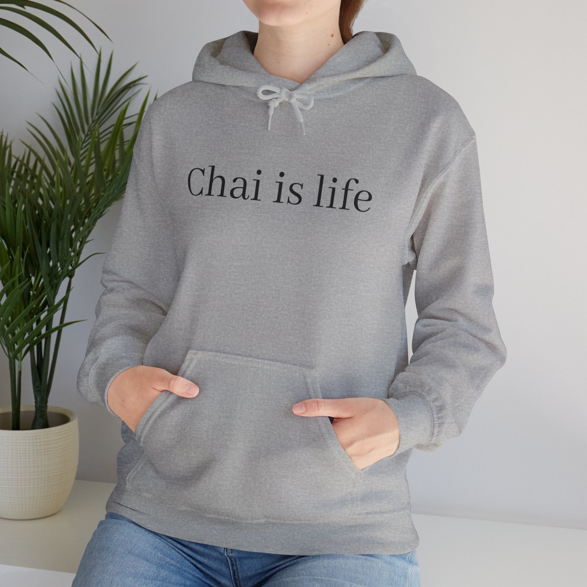 The Chai Life Sweatshirt Chai Chai Lover DTG Gift Hoodies Men's Clothing Regular fit Unisex Women's Clothing Hoodie