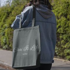 Chai Is Life Tote Bag Accessories All Over Print Assembled in the USA Assembled in USA Bags chai chai lover Made in the USA Made in USA Totes Bags